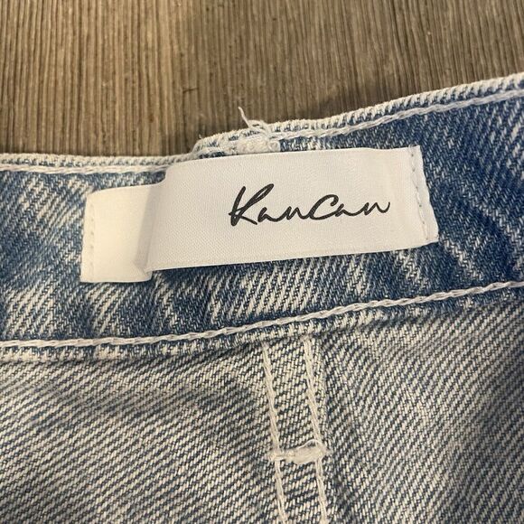 Kancan Size 26 White Blue Cut Off Distressed Denim Shorts‎ DistressedKC8711L - Picture 3 of 8